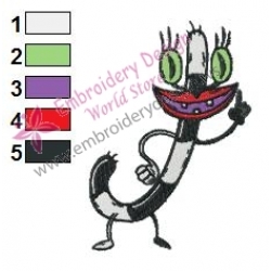 Oblina Real Monsters Embroidery Design